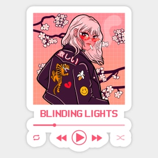 Blinding lights Sticker